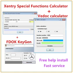 Newest DAS Xentry Special Function Calculator FDOK Vedoc Calculator Keygen MB Star C3 C4 DOIP C5 C6 VCI free help install