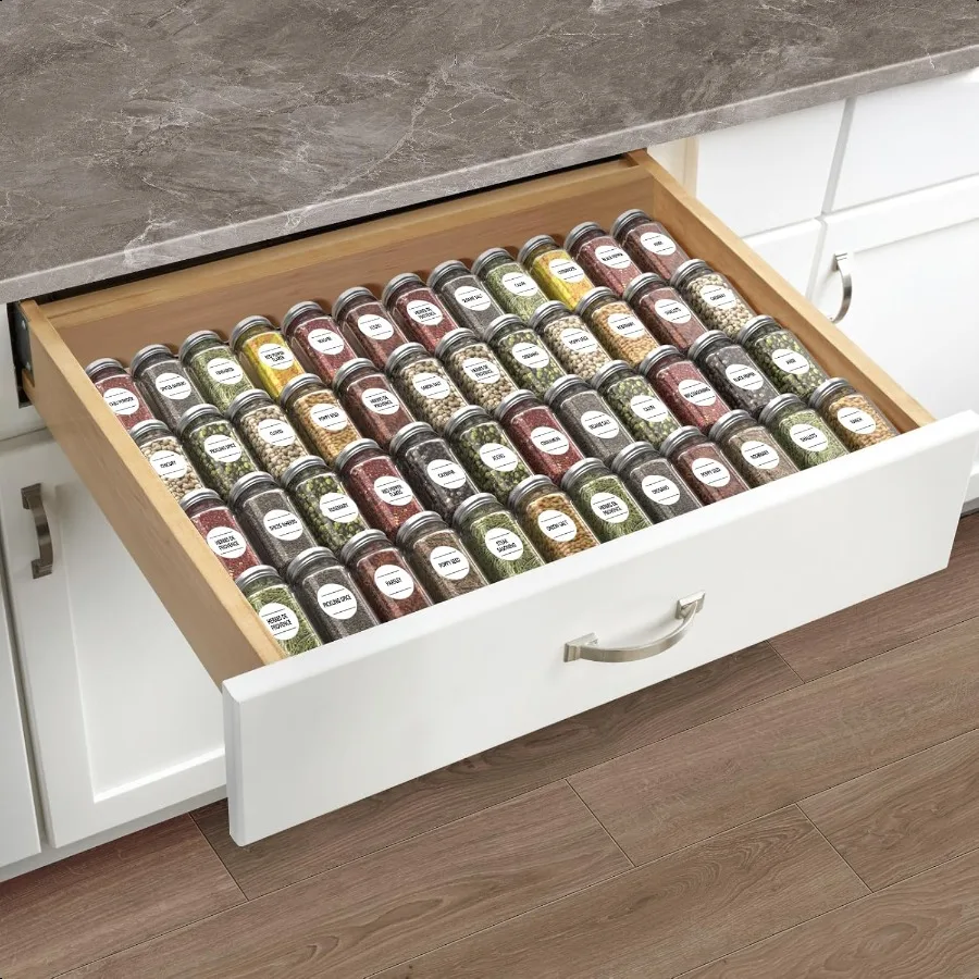 

Spice Drawer Organizer8 Pcs Acrylic Spice Drawer Organizer Drawer Spice Rack Expandable From 13'' to 26'' Kitchen Spice Rack Or