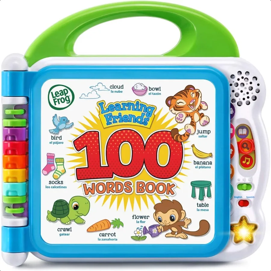 

LeapFrog Learning Friends100 Words Book Frustration Бесплатная упаковка Зеленый