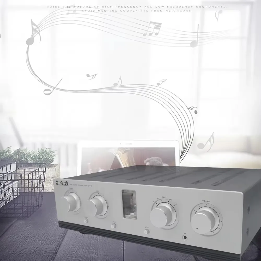 Sunbuck tube and transistor hybrid 12AX7 12AU7 Tube Preamplifier Sound Tube preamp HIFI Power Amplifier Audio
