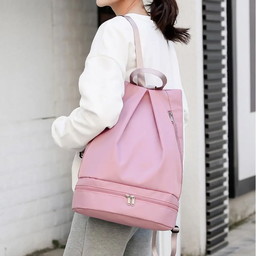 Water Wet Dry Separation Fitness Bag Waterproof Large Capacity Swimming Backpack Portable Expansion Travel Handbag Hiking