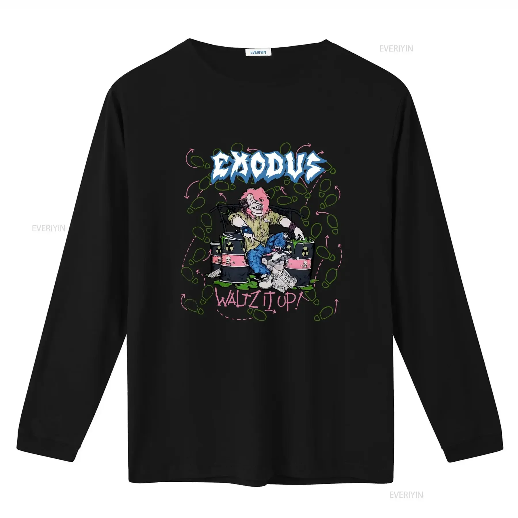 Exodus Band Fans Black Cotton T Shirt All Sizes S 5XL with Waltz It Up Print vintage Washed Stretched Breathable Stylish Unisex
