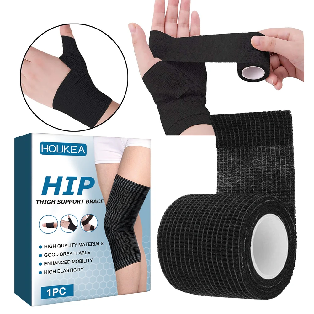 Gym Sport Protection Bandage Breathable Sport Bandage Wrap Tape Elastic Cohesive Bandage for Knee Support Pads Finger Ankle Palm