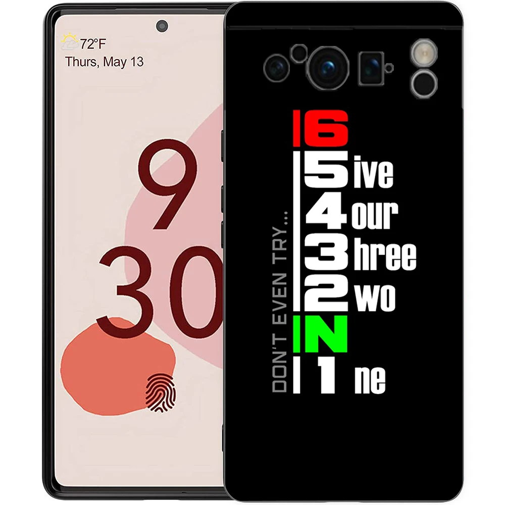 1N23456 Motorcycle Phone Case Cover for Google Pixel 8 7 6 7A 6A Pro 5G Shockproof Silicone Soft 8 Pro 5G Shell Capas Fundas Bag
