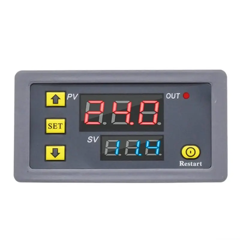 N15R-4X Digital Time Delay Relay LED Display Cycle Timer Control Switch Adjustable Timing Relay Time Delay Switch DC12V