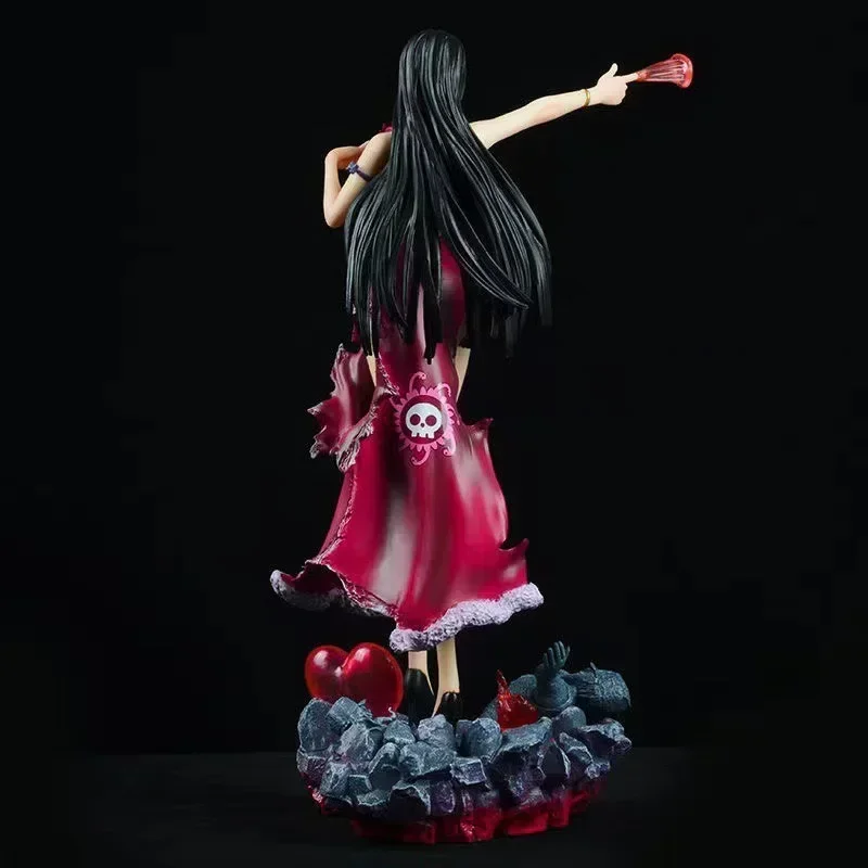 One Piece Anime Modello Imperatrice Hancock Boa Hancock Figura Ragazza Sexy Anime Figura con Luce A Led Statua Indistrabile Modello Giocattolo