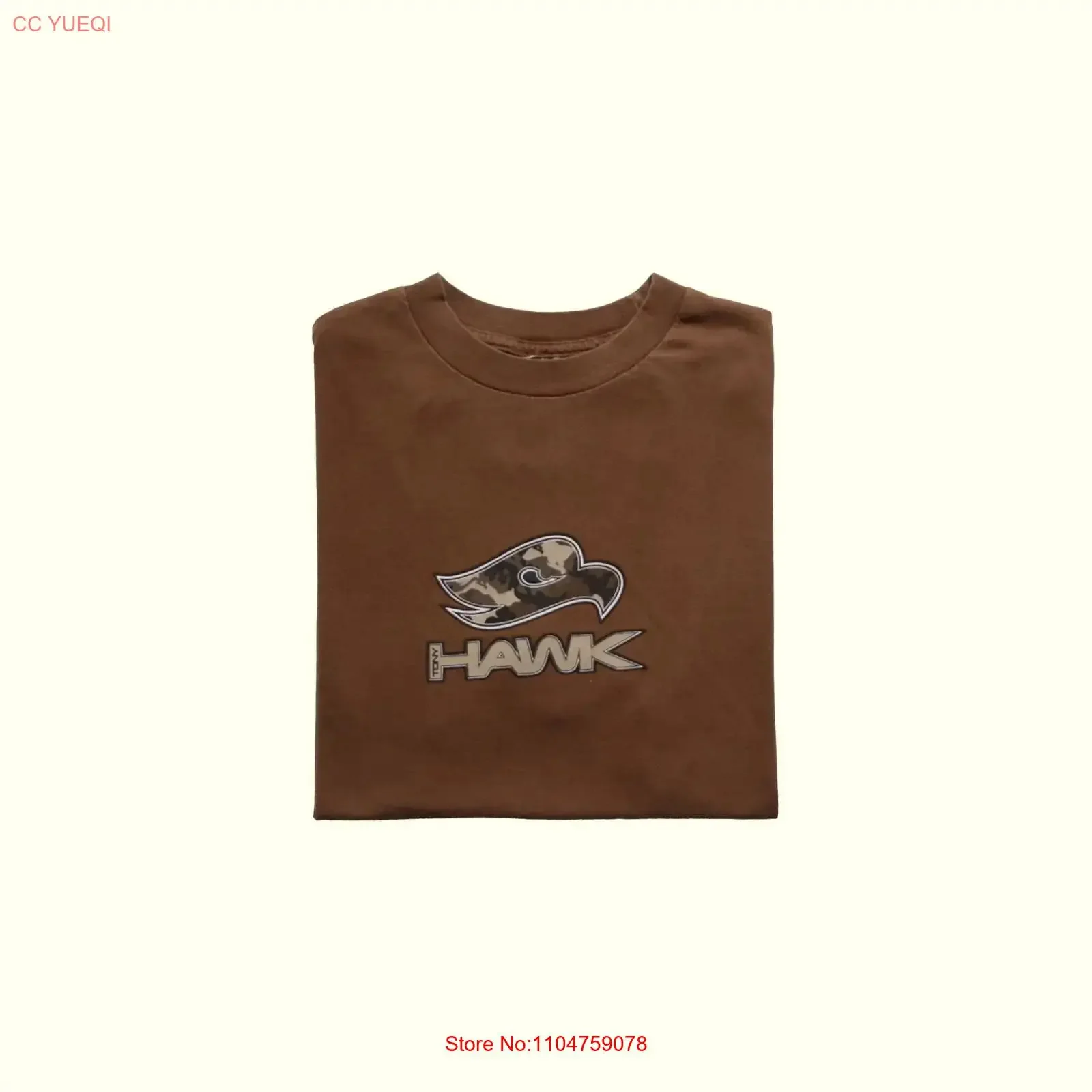TONY HAWK SKATEBOARDING VTG 90s Y2K RETRO SPORT BROWN COTTON GRAPHIC T SHIRT M vintage Washed graphic Breathable
