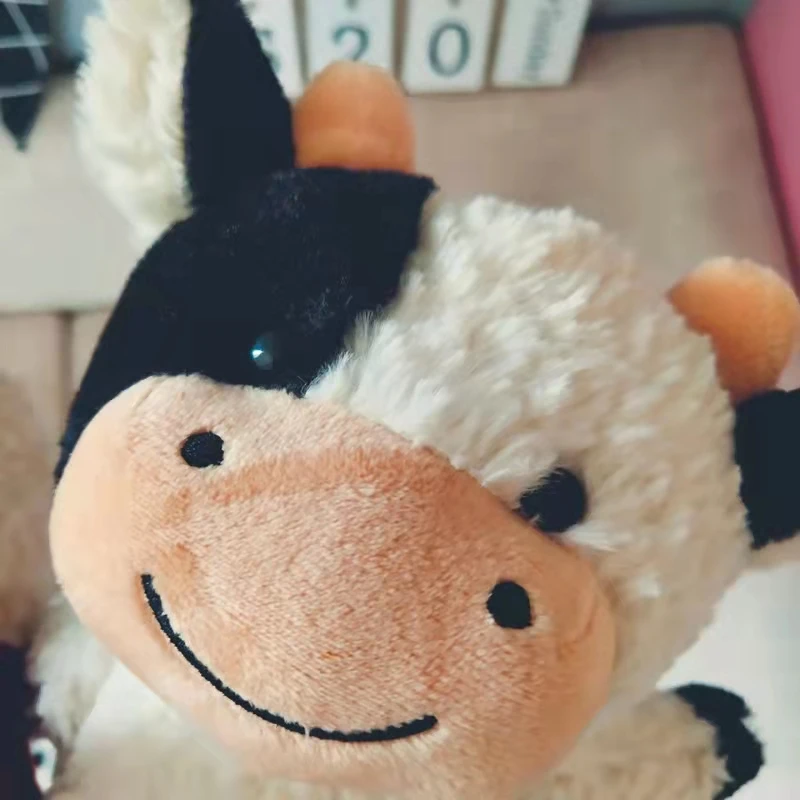 23/30cm Soft Plushie Cow Toys Stuffed Animal Milk Cattle Dolls For Kids Appease Toy Cute Cow Nap Plush Pillow Gifts For Friends