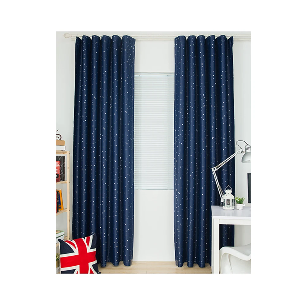 

100 X250cm Black Out Blinds Night Sky Curtains for Living Room Window Pattern Blackout Cover Finished Product Windown
