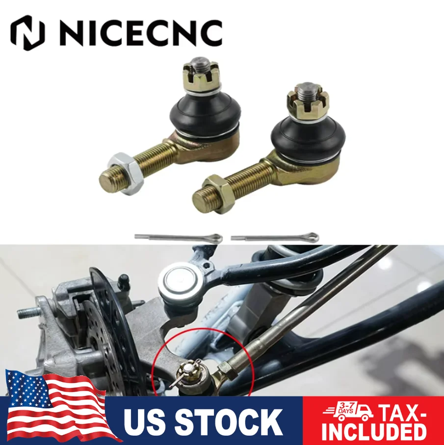 NICECNC ATV Ball Joint Tie Rod Tierod Kit For Yamaha Raptor 700 YFM700R 2006-2023 Raptor700R YFM 700R 700 Aluminium #42-1030
