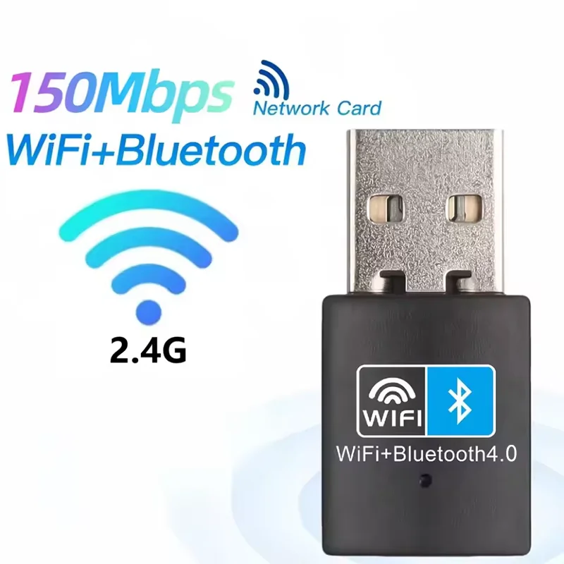 2 IN 1 Mini USB WiFi Bluetooth Adapter 600Mbps Dual Band 5G/2.4G Wifi Adapter AC600 BT 5.0 Adapter Wireless Network Card For PC