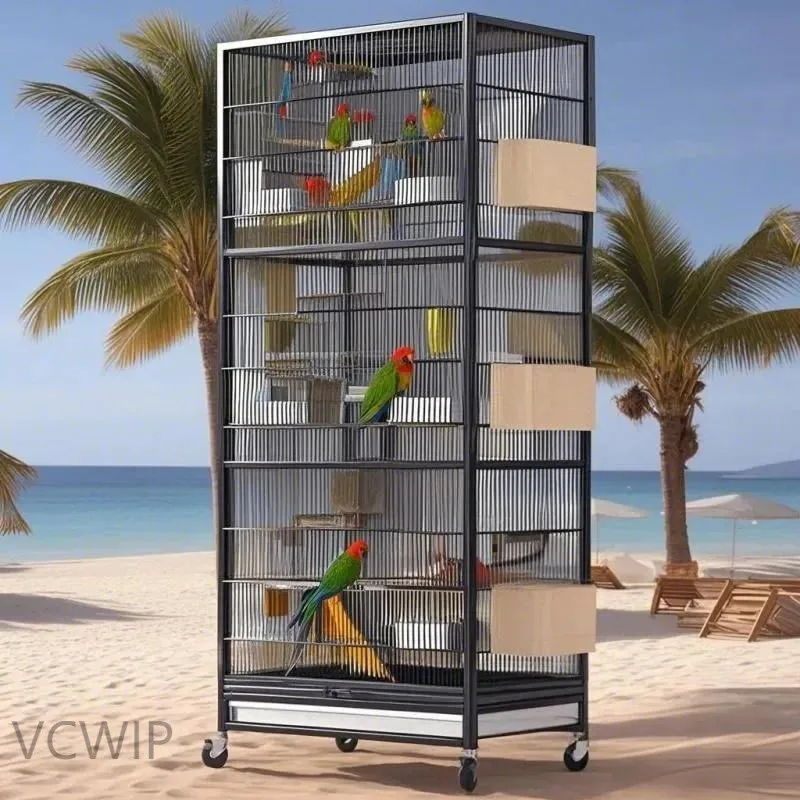 

Bird cage parrot cage new splash-proof luxury villa large full set of Xuanfeng thrush special encryption reinforcement bird 6sy