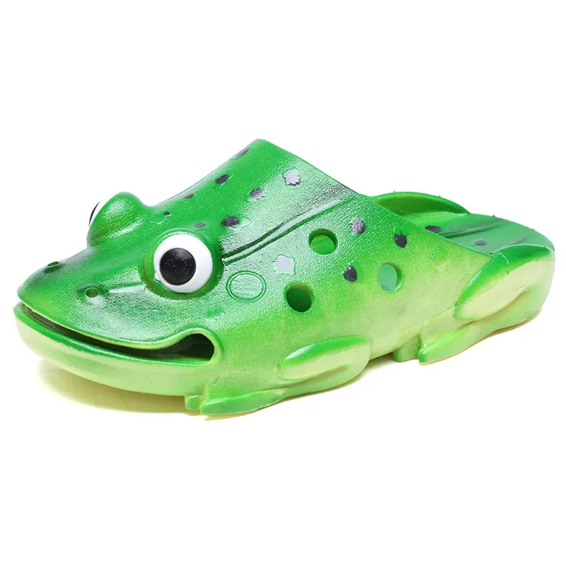 Funny Frogs Slippers Summer Beach Shoes Parent-child Casual Recreational Slippers Slides Sandals Flip Flops Pantuflas De Mujer