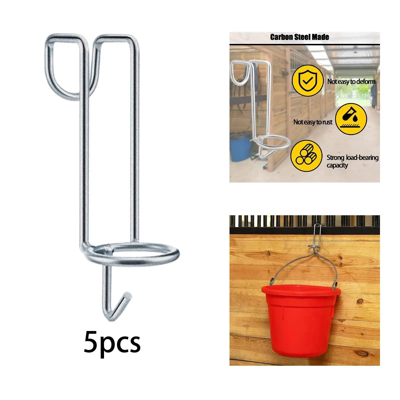 5 قطع الحصان دلو السنانير العناية بالحصان القابلة للإزالة الفروسية الحصان كشك الملحقات تغذية سياج مستقر السنانير دلو الشماعات