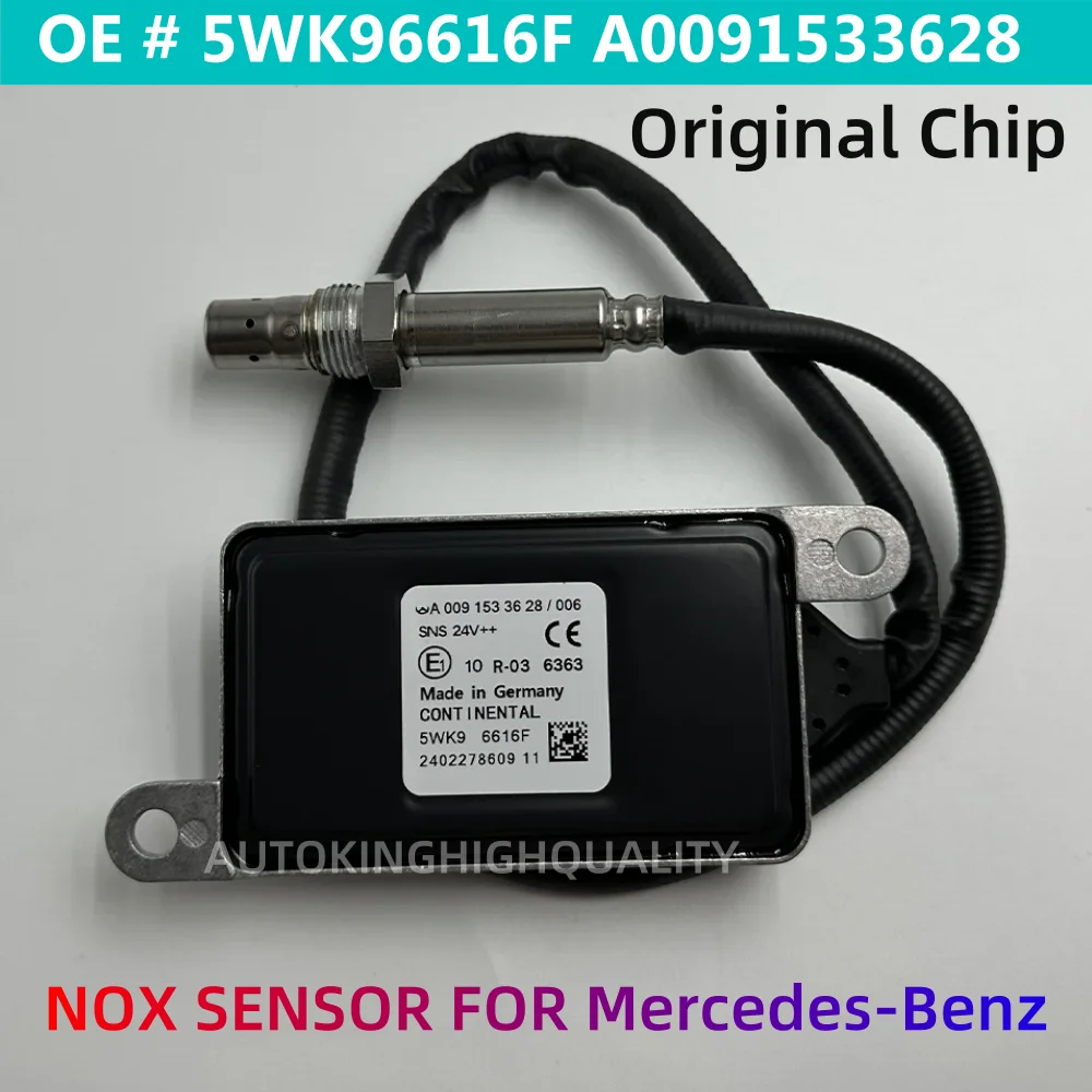 A0091533628 5WK96616F Sensor Nox Oksida untuk Truk Mercedes-Benz Actros Atego 0091533628 5WK96616D