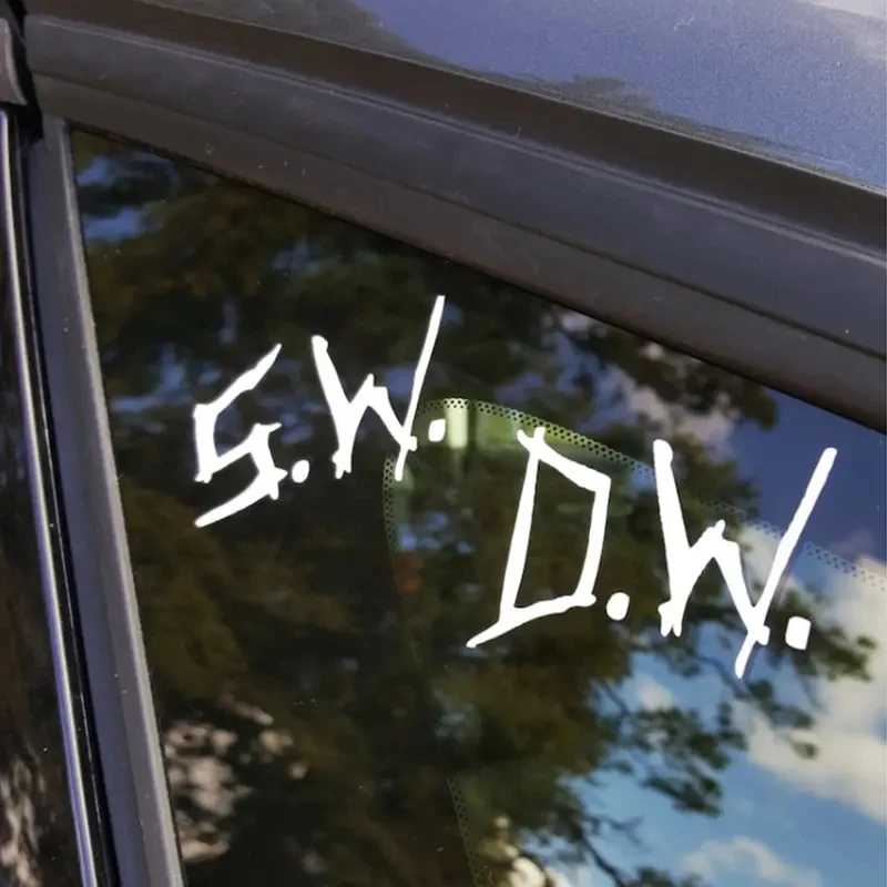 20x11cm Supernatural Initials S.W. D.W Car Sticker Vinyl Decals Waterproof Cool Car Styling Car Accessories Pegatinas Para Coche