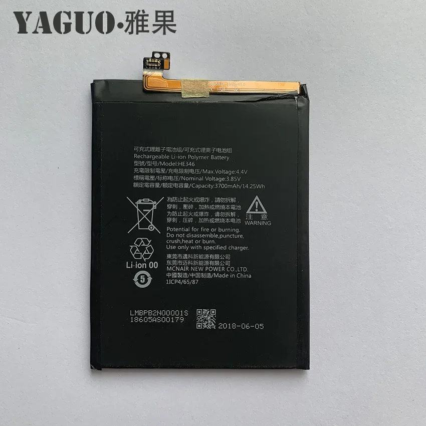 100% New Original HE346 3700mAh Battery HE 346 For Nokia 7 Plus 7P N7P Batteries Bateria