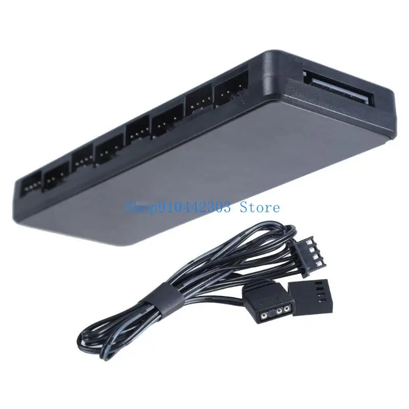 

Раствор охлаждения настольного стола L4MD с 8 портом Argb Argb Pwm Adapter Fan Hub Adapter, интерфейсы SATAS и дистанционное