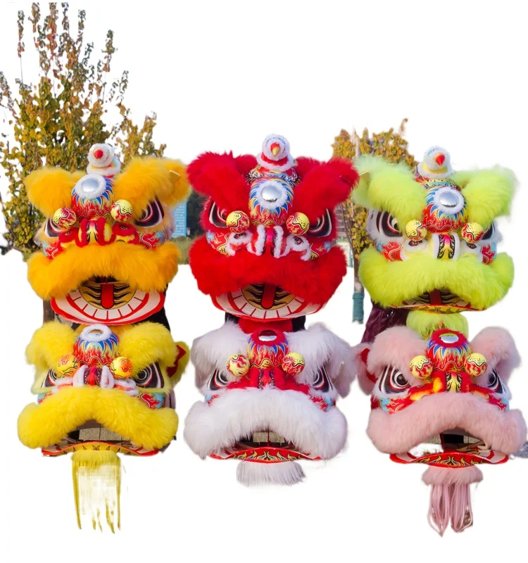 

Costume lion dance double adult mascot, costume cosplay