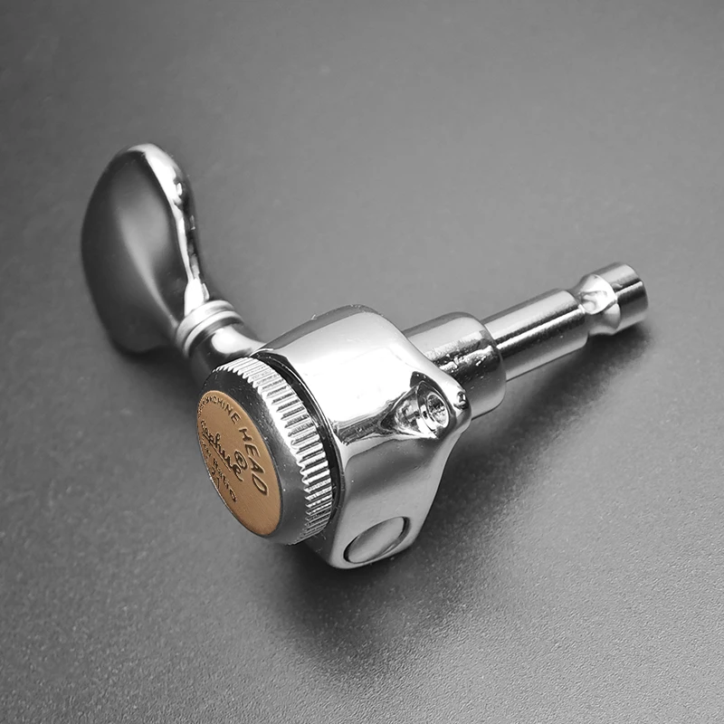 SAPHUE JELocking-Accordeur pour guitares folk ou acoustiques électriques, chevilles de clé de réglage, tête de machine, style queue de poisson, 1:21