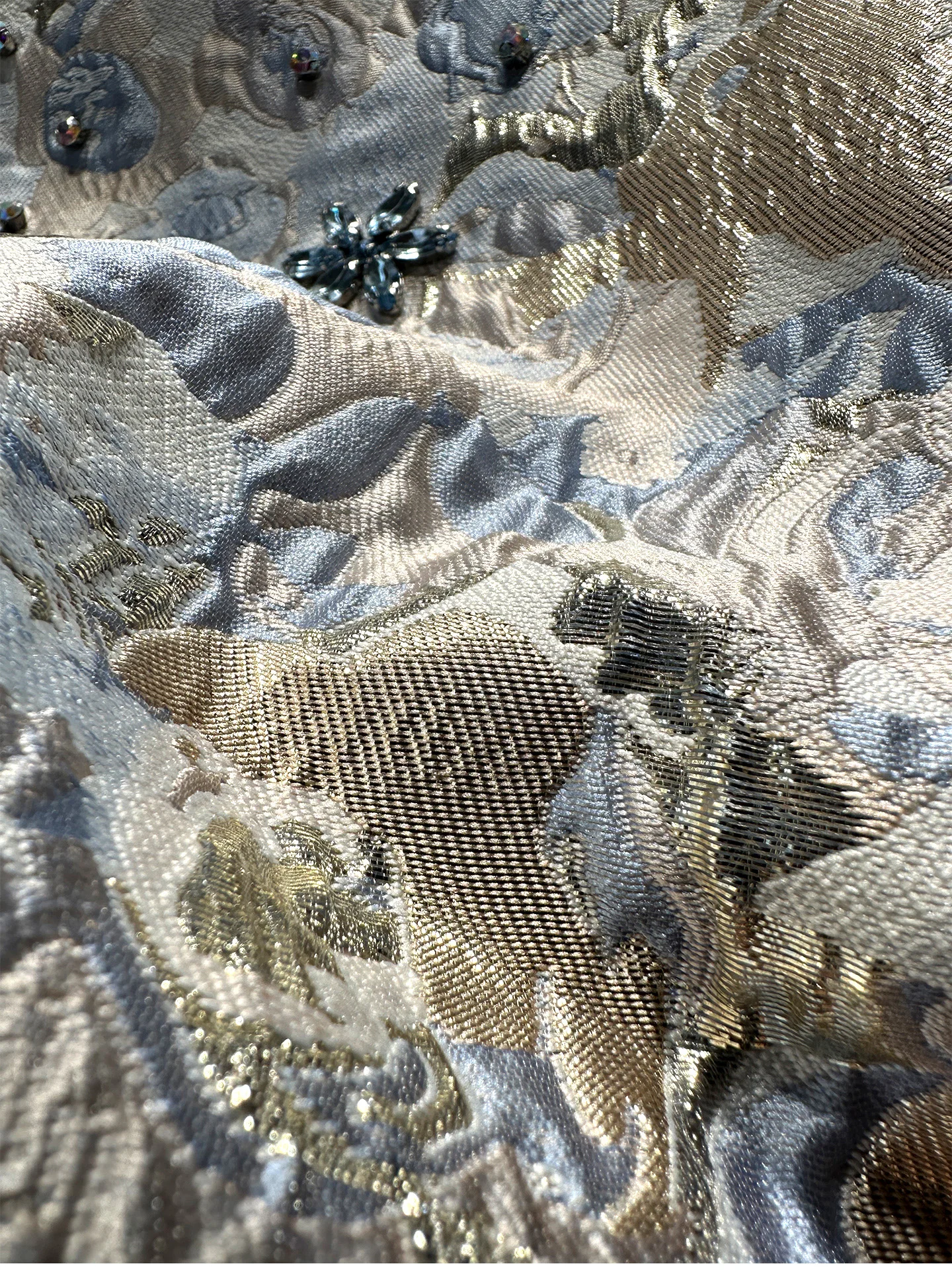 Luxury Jacquard Fabric Women Short A-line Dress High Quality Rhinestone Beads Sleeveless Loose Waist Summer Elegant Tank Dresses