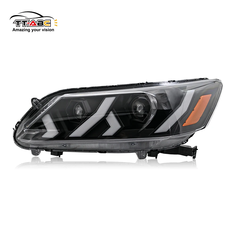 

YG-A502 Подходит для 4-дверных фар Honda Accord 2013-2015 гг. Гибридные/LX/Touring модели Фара в сборе Светодиодный светильник
