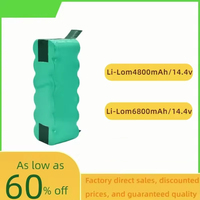 14.4V 6800mAh Ni-Mh Battery Compatible with AMIBOT, ARIETE BRICIOLA, DIBEA,MIDEA, PROFIMASTER, LP43SC2000P X500 Vacuum Cleaner