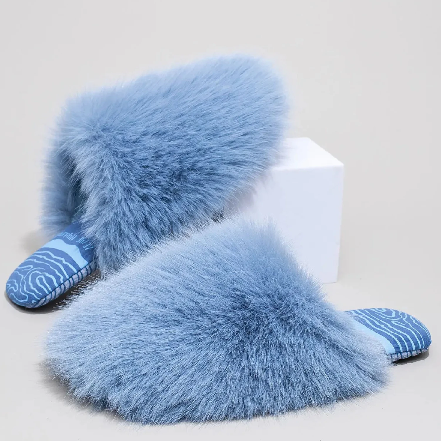 

Fashion Womens Winter Slippers Warm Fluffy House Shoes Thickened Non Slip Indoor Slides Home Comfortable