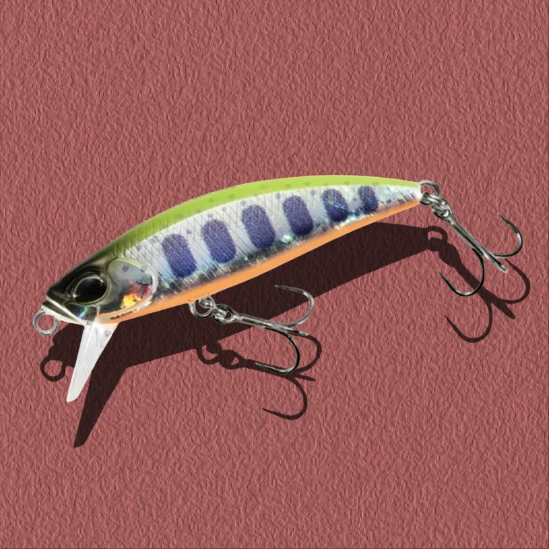 غرق البلمة 46 مللي متر 5 جرام الثنائي في نهاية المطاف تيار اصطناعي الصيد الطعم Spearhead Ryuki 46s تيار Pesca الطعوم لسمك السلمون البني سمك السلمون المرقط