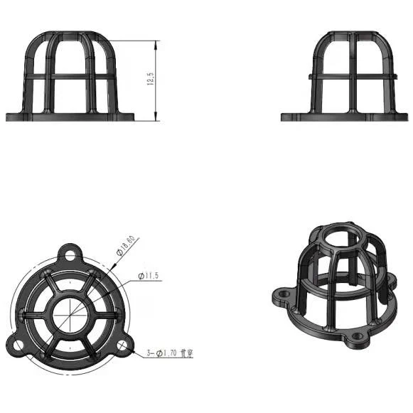 JDM Spare Part LED Roof Rotating Light Guard for 1/14 RC Hydraulic Construction Remote Control Car Vehicles TH22507-SMT4