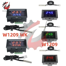 Controlador de temperatura de termostato Digital, regulador de temperatura, Incubadora termostática, Sensor NTC, módulo de interruptor W1209WK W1209, CC de 12V