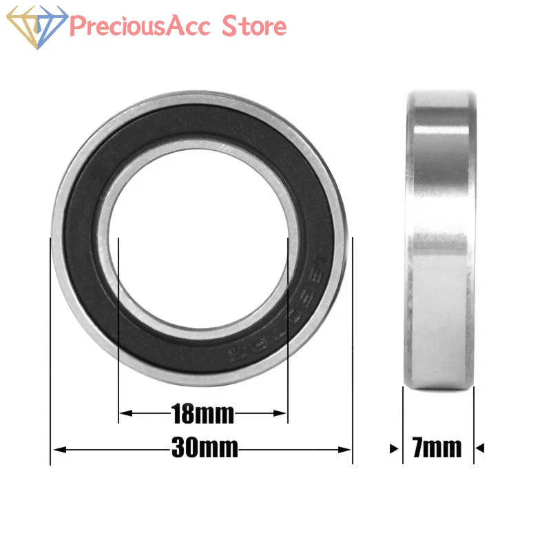 2/5/10 قطعة 18307-LBLU طبل الكرات 18307- 2RS تحمل MR18307 18307 18*30*7 ملليمتر دراجة المحور 18307 MR18307 ل DT السويسري محاور #6