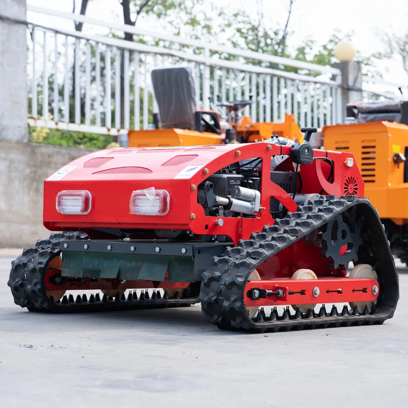 Factory Wholesale Crawler Remote Control Lawn Mower CE EPA Powerful Robotic Mower Agricultural Crawler Lawn Mower