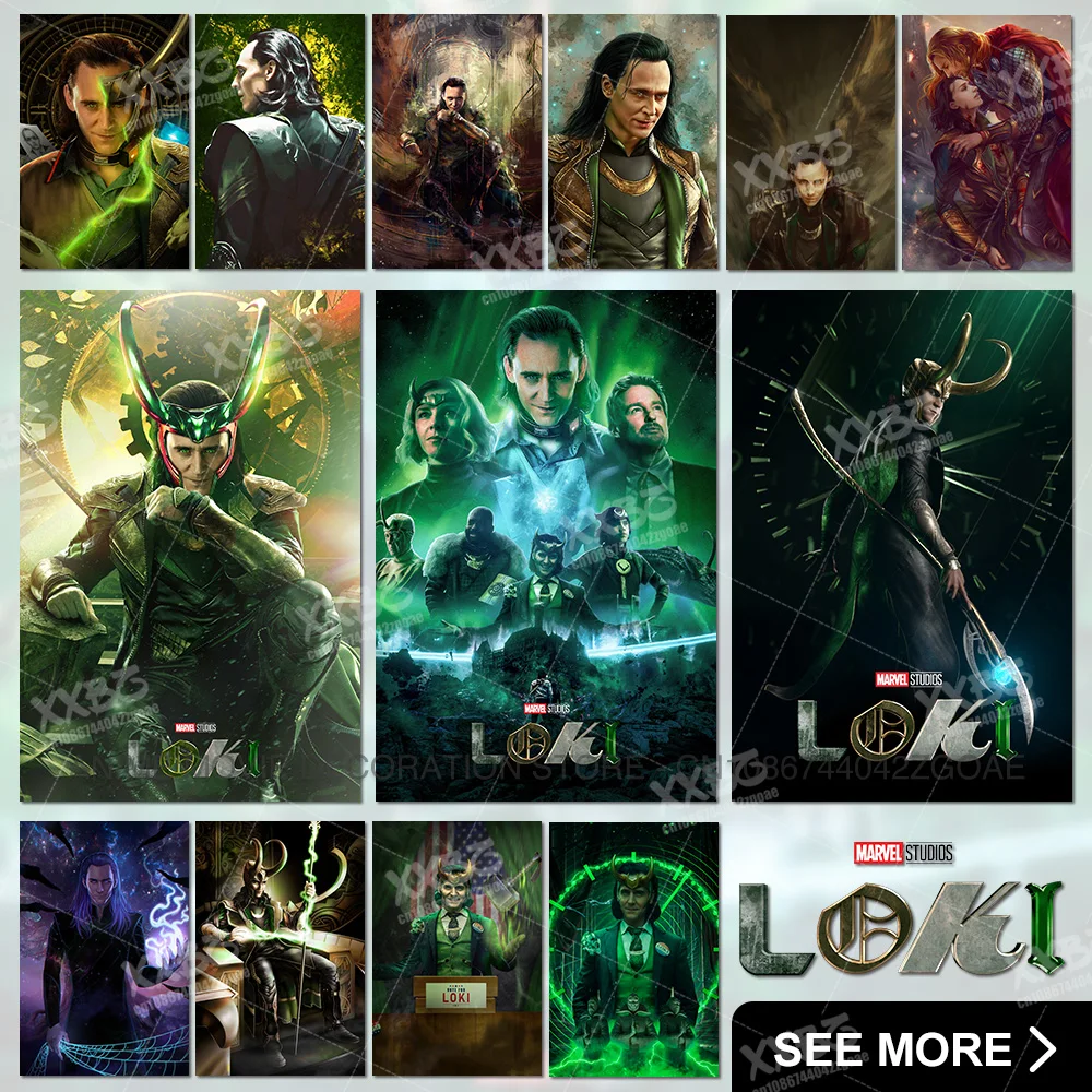 Loki Canvas Poster Venus Home Decoration Painting Marvel Comics Hd Prints No Frame Pictures Sylvie Wall Art For Children's Room