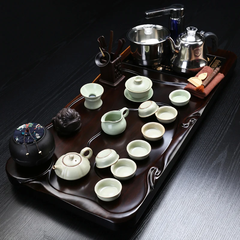 Chinese Matcha Tea Set Complete Set Chinese Kung Fu Ceramic Gaiwan TeapotTeaware Sets Gift Tazas De Te Drinkware Coffeeware