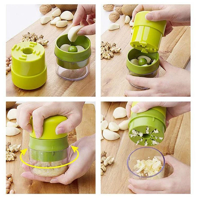 Picture 4: 【BA】Garlic Vegetable Cutter Multifunctional Food Processor Hand-Held Mini Fruit Grinder And Chopper Kitchen Accessories