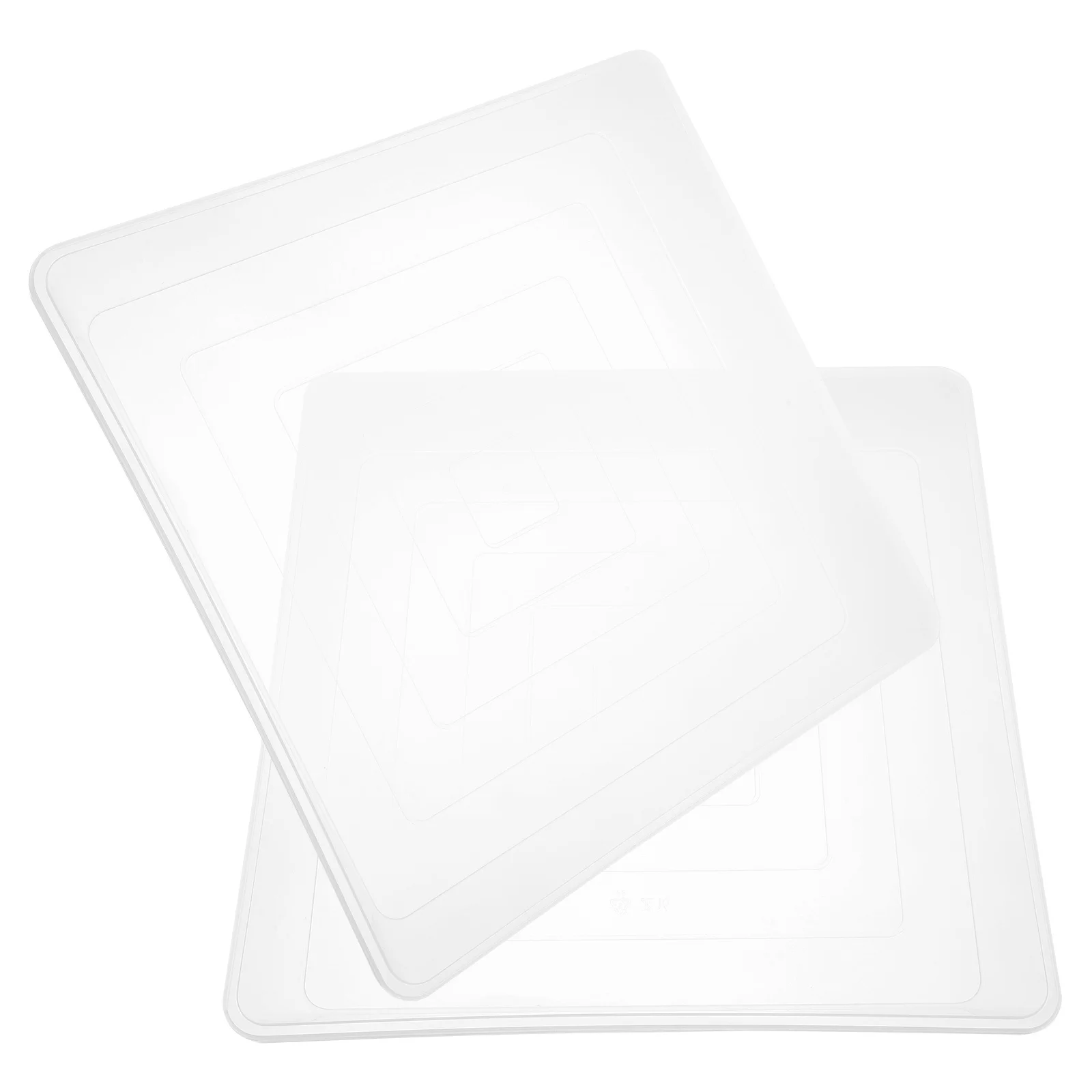 

2pcs Square Plastic Flower Pot Trays Clear Drainage Saucers For Indoor Outdoor Plants Hydroponic Pots Garden Bonsai Tray Water