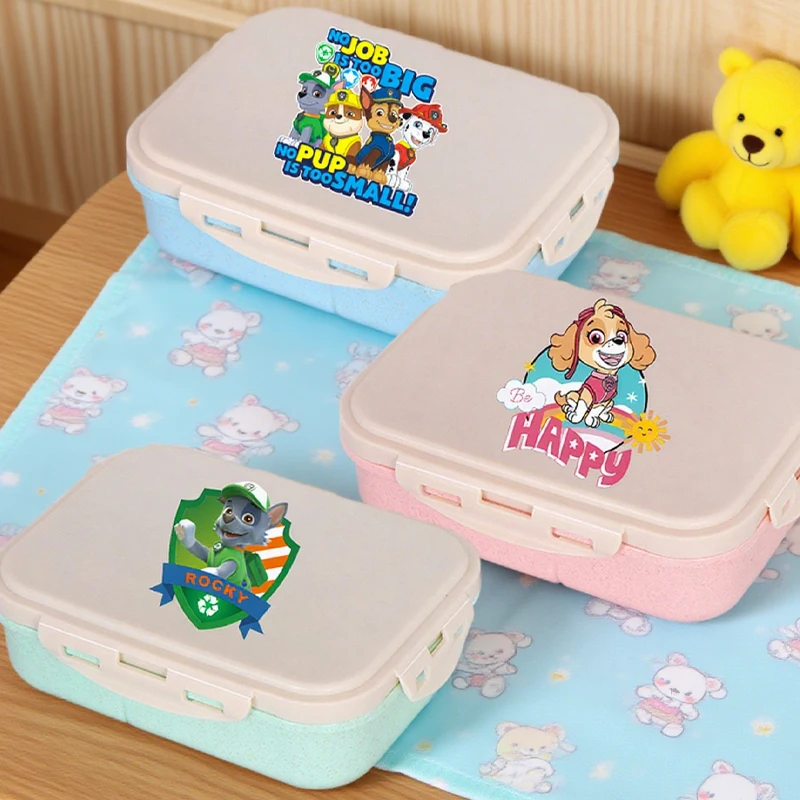 

Paw Patrols Lunch Box Chase Skye Girls Portable Bento Box Anime Cartoon Food Container Available Microwave Heat Kids Toast Boxes