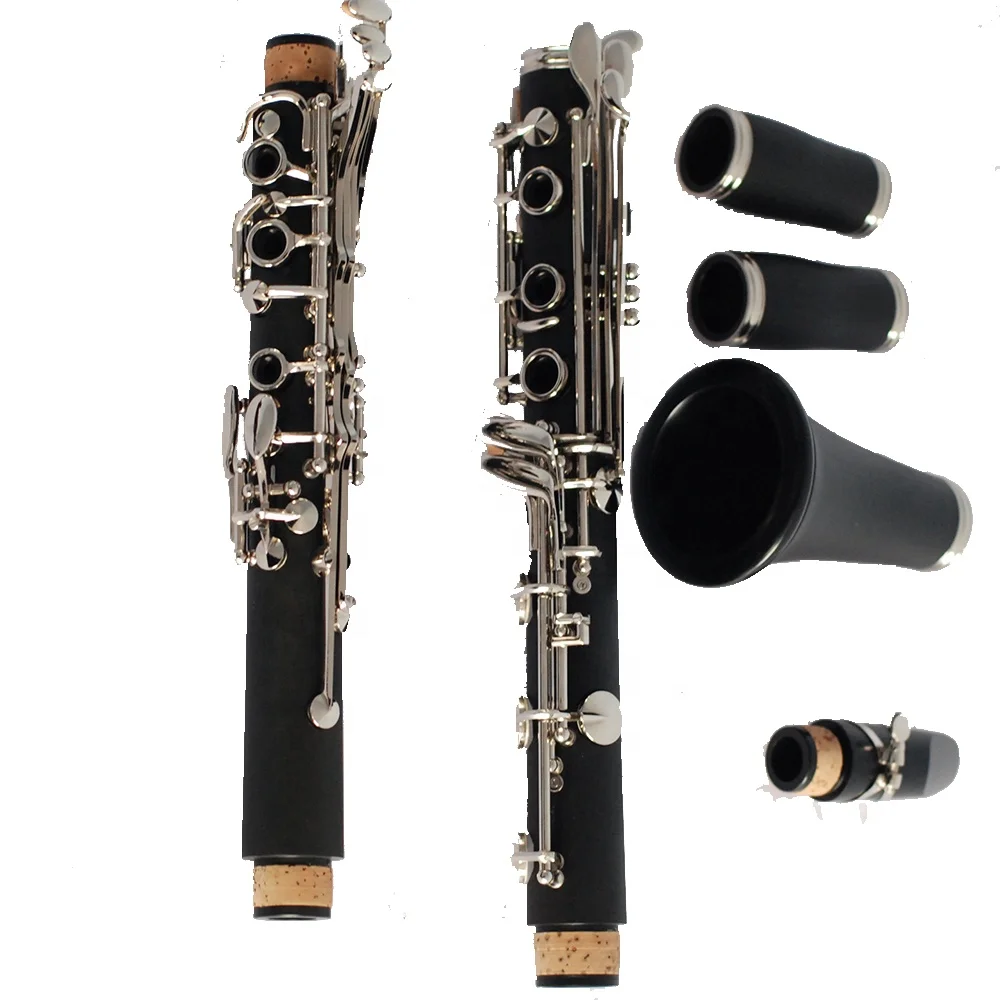 25‑Key G Tone Clarinet Bakelite Black Body Nickel‑Plated Keys Woodwind Instrument With Canvas Case