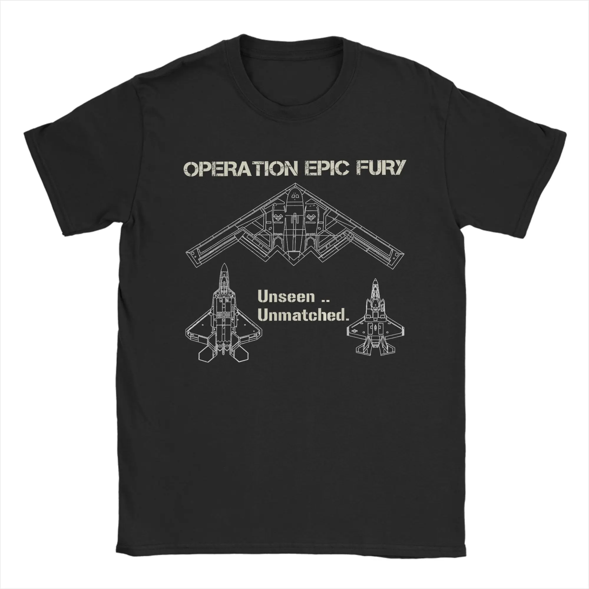 Operation Epic Fury T-Shirt Men  Novelty 100% Cotton Tees Round Neck Short Sleeve T Shirt 6XL Clothes