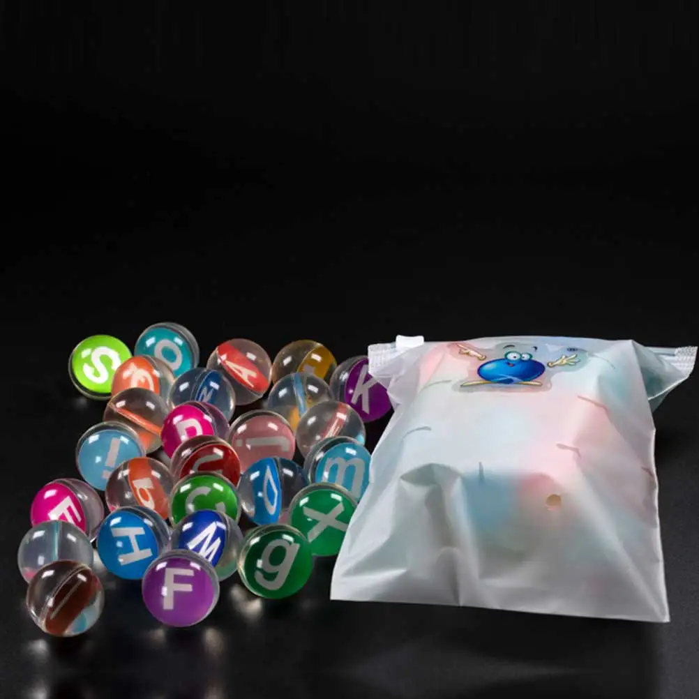 

1 set Alphabet Bouncy Set Rubber Stretch Kids Toy Chinese Zodiac English Learning Party Leisure Gift for Children