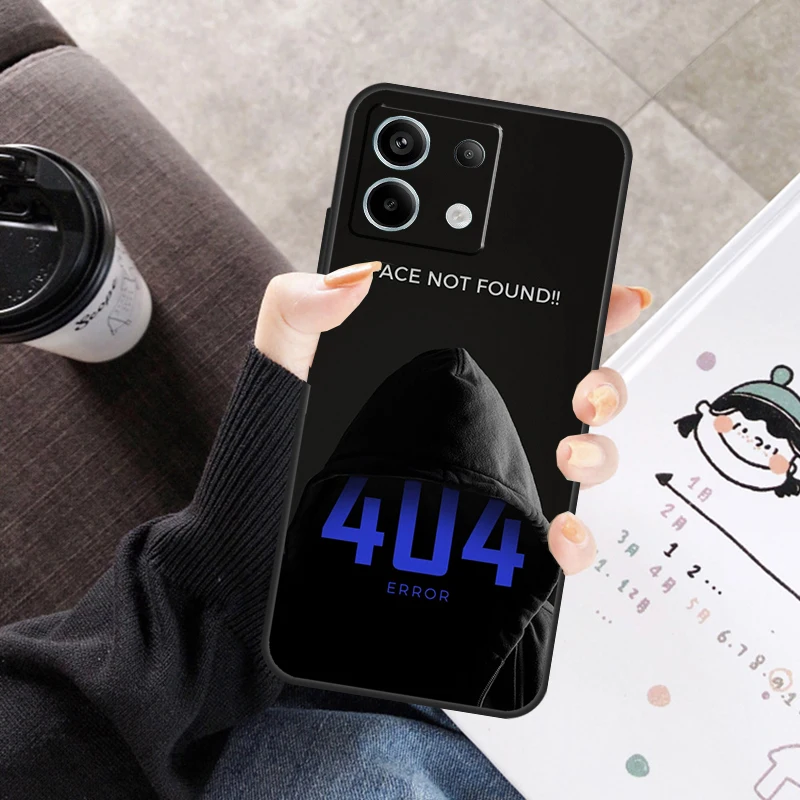 에러 404 찾을 수 없음 샤오미 레드미 노트 11 9 10 12 13 14 프로 10S 11S 12S 케이스 레드미 10C 13C 12C 14C용 커버