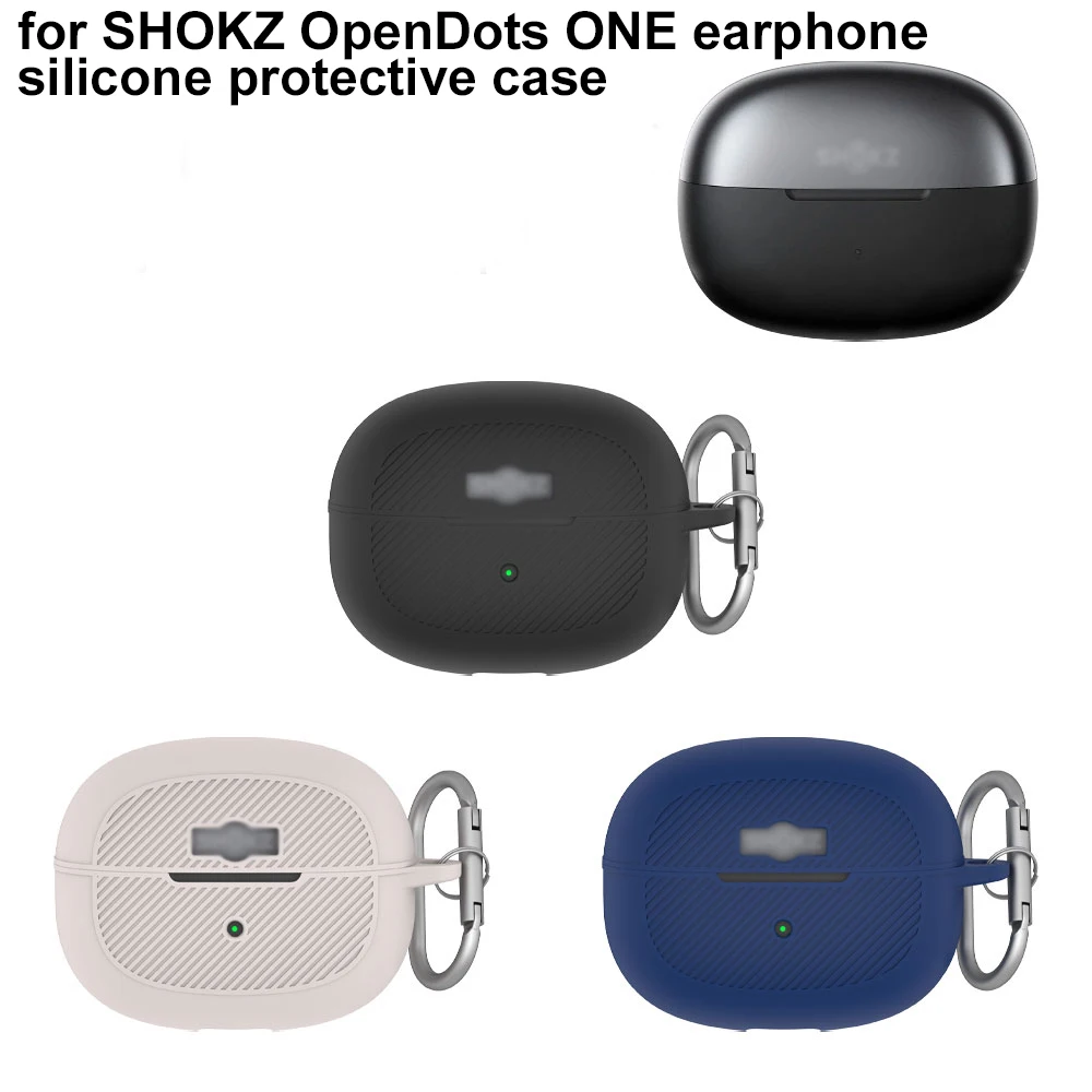 

Silicone Case Cover for SHOKZ Open Dots ONE Soft Protective Case Wireless Earbuds Accessories
