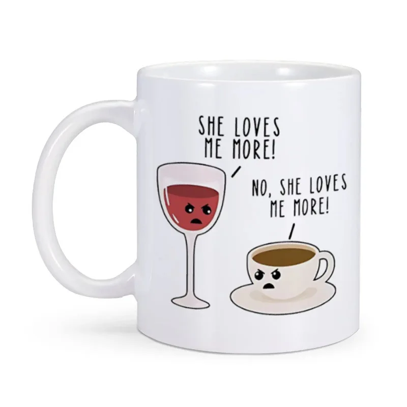 2024 new high-value home breakfast ceramic mug couple coffee cup can come to the picture to print DIY water cup