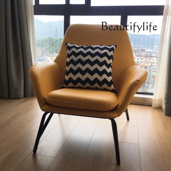 

Nordic designer single leisure sofa living room balcony creative reception negotiation chair