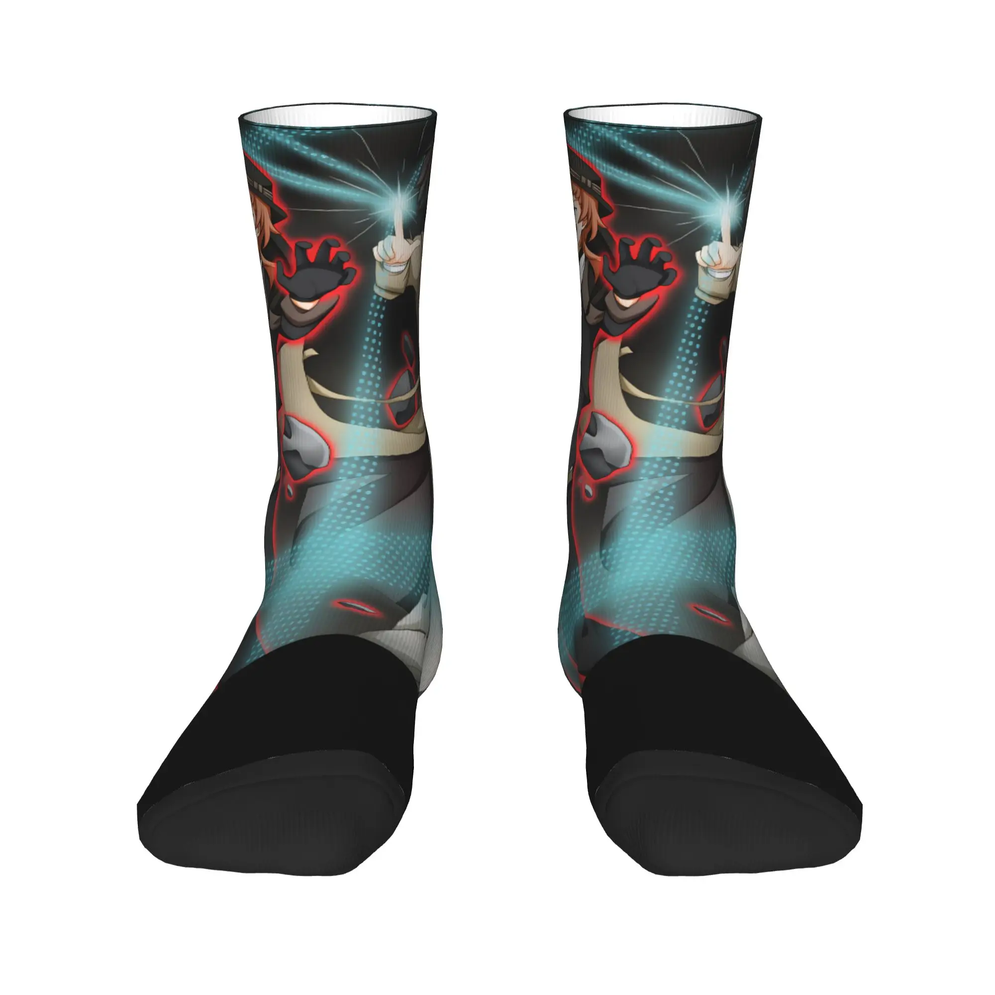 Dazai Bungo Stray Dogs Stockings  Graphic Vintage Socks Autumn Anti Slip Socks Men Outdoor Sports Soft Breathable Socks