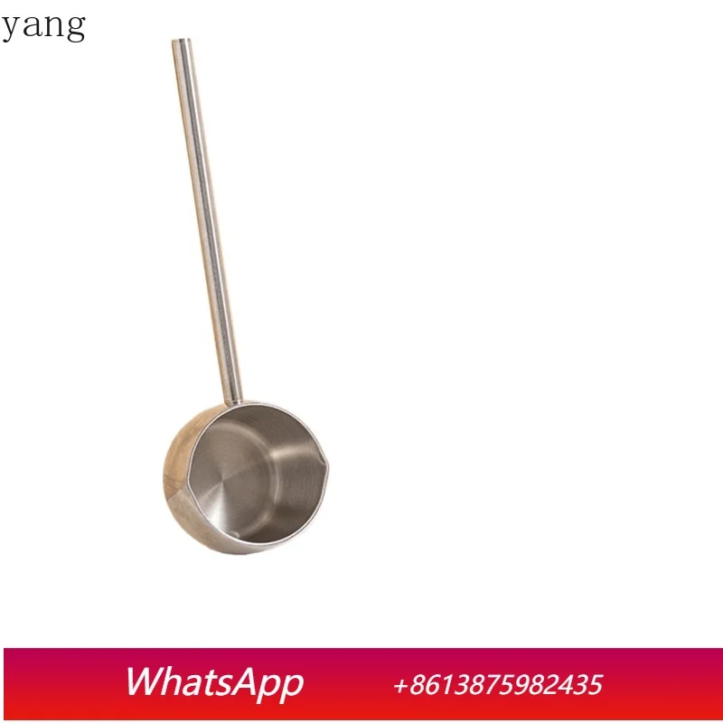 

LMM oil splashing pot 304 stainless steel household small hot oil pot long handle