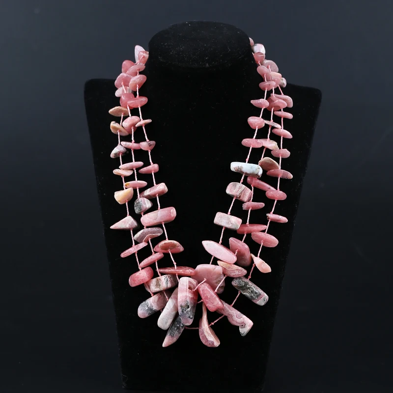 Fashion Jewelry Natural Stone Argentina Rhodochrosite Necklace Accessories Party Wedding Gift New