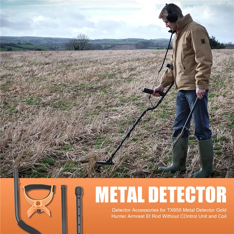 Accesorios de Detector A25P para Detector de metales TX850, reposabrazos y varilla de cazador de oro sin unidad de Control ni bobina
