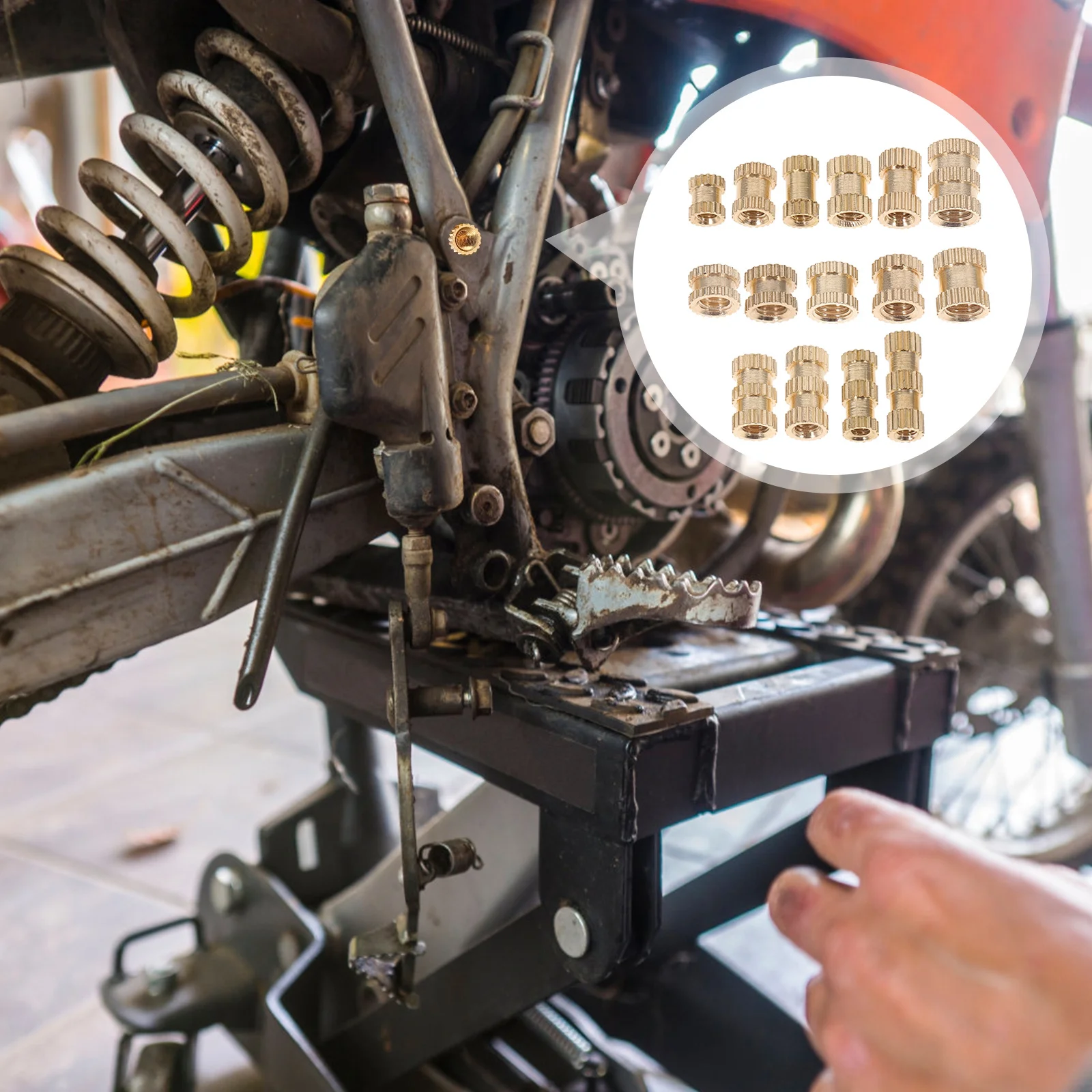 

1 комплект вставок из медного сплава, набор резьбовых вставок для пластиковых электронных автомобильных медицинских устройств с органайзером для хранения